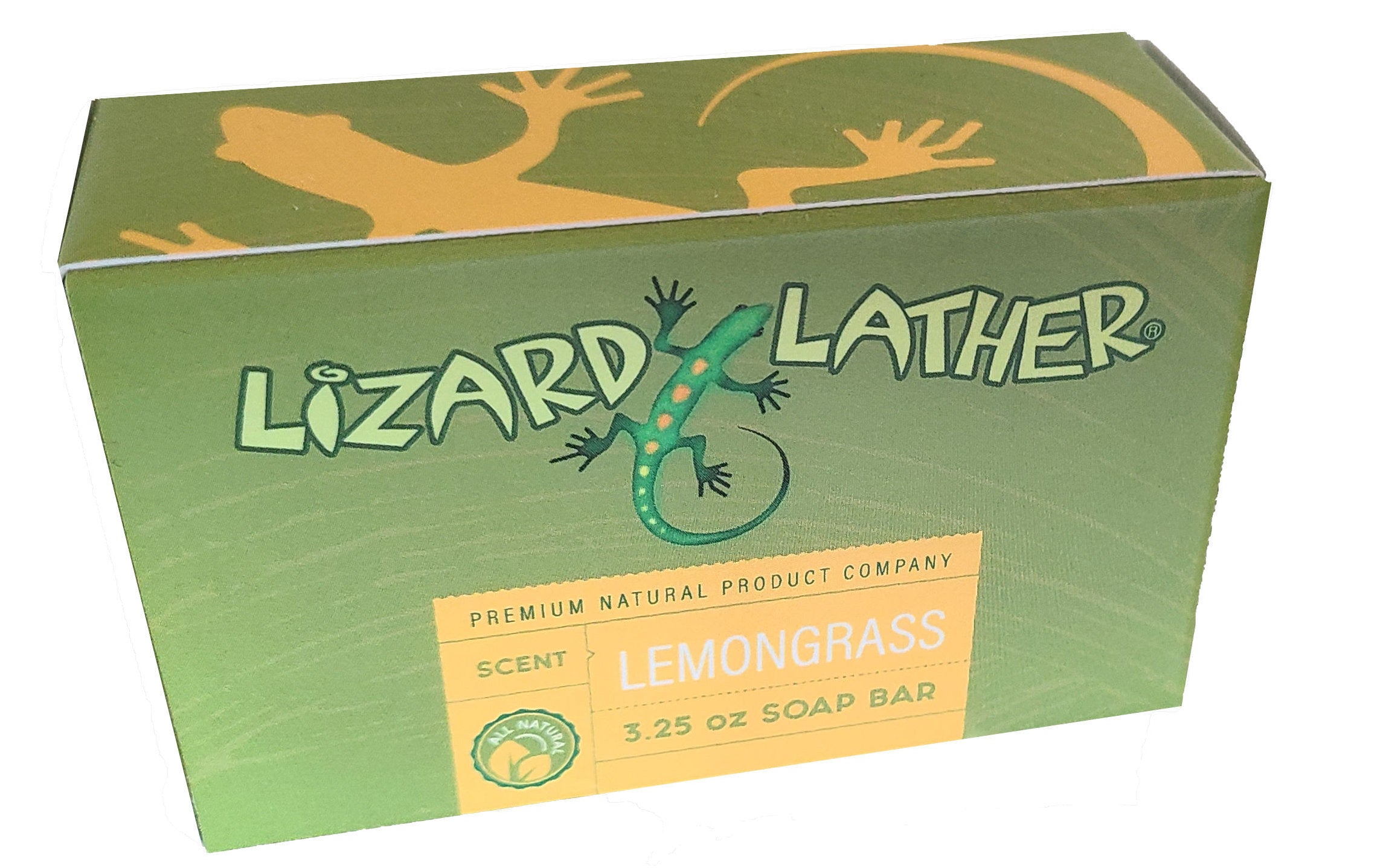 Lizard Lather Bar Soap Lemongrass 2 Pack